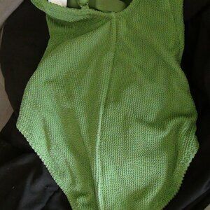 Shade & Shore Swimwear Womens Full Coverage One Piece Pucker Green XS,S,M,L,XL